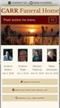 Mobile Screenshot of carrfuneralhome.com